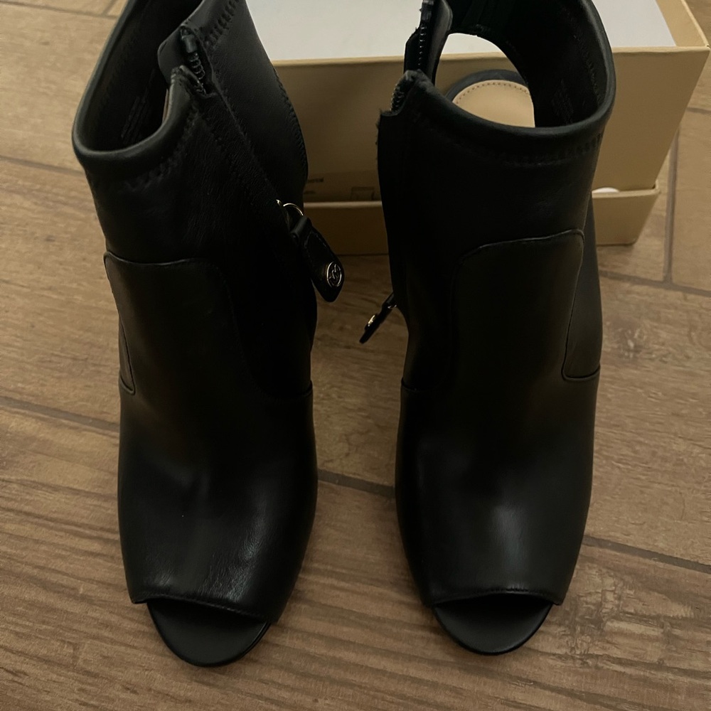 Michael Kors Black Heeled Boots - Picture 2 of 5